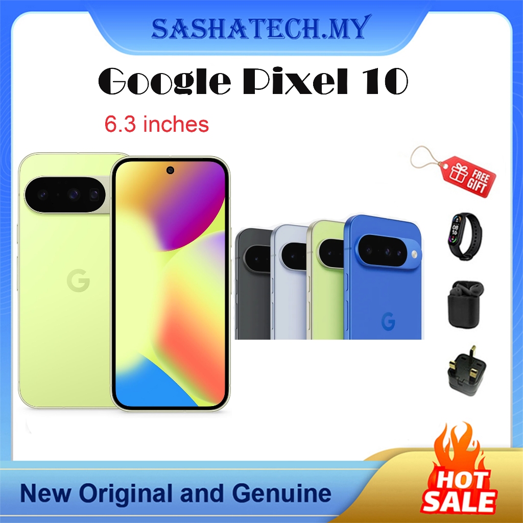 【2025 NEW】Google Pixel 10- 6.3 inches SmartPhone ,Gemini AI Assistant,120Hz LTPO OLED Google Tensor G5 (4 nm) 4970 mAh