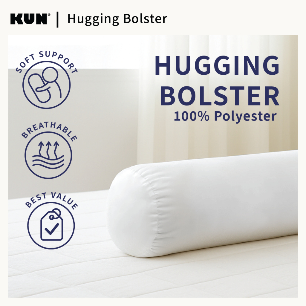 Kun Hugging Washable Soft Polyester Fibre Filling Comfort Bolster