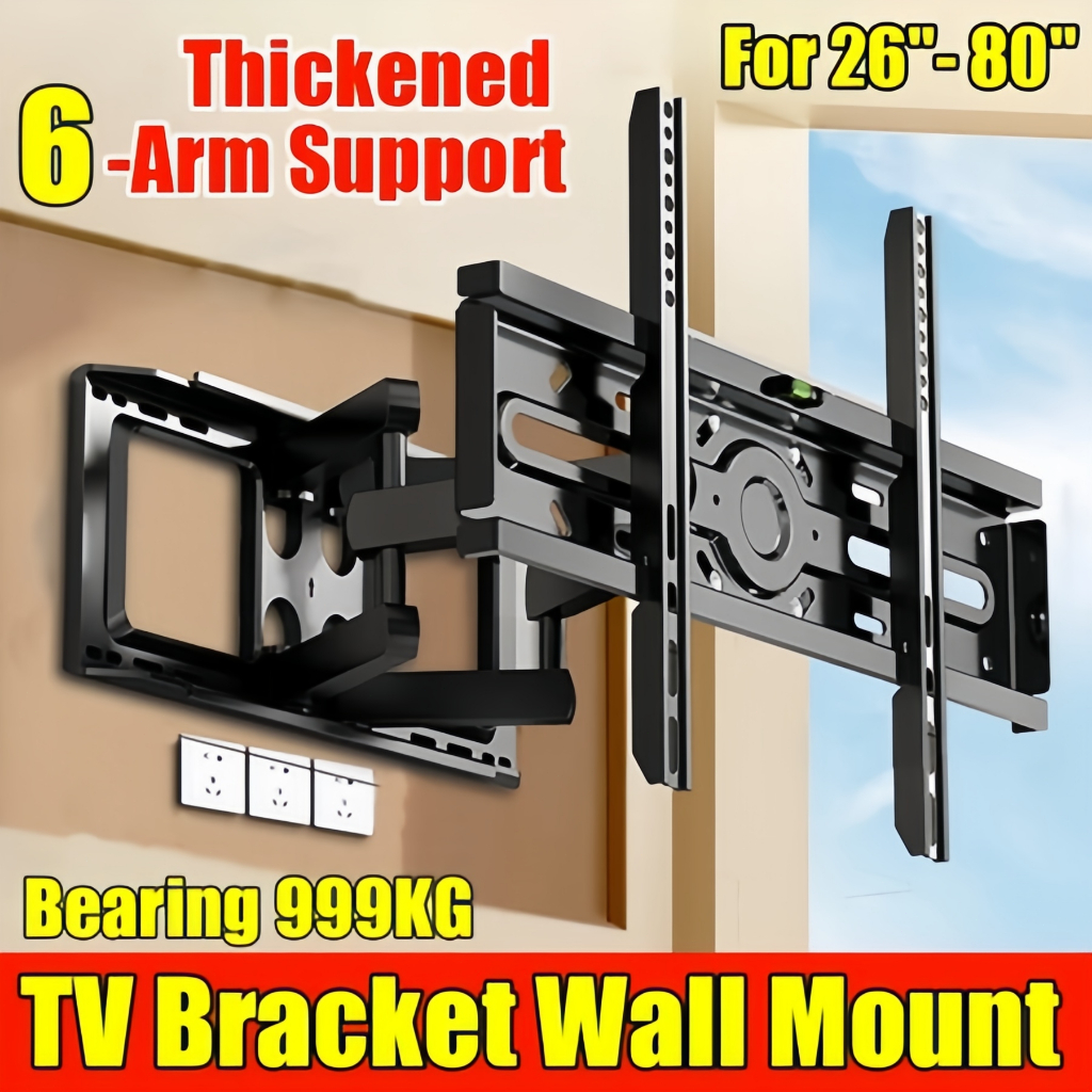 Supuon TV Stand 26-85 Inch Extendable Full Motion Heavy Duty Extendable Full Motion Adjustable TV Wall Mount Bracket