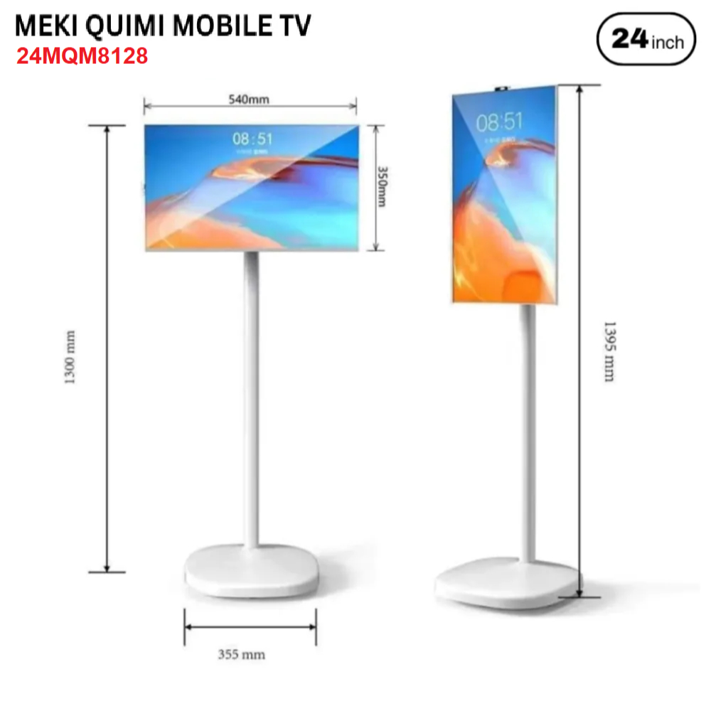 24" MEKI QUIMI MOBILE TV -24MQM8128 - Meki 24" Portable TV - Mobile Andriod TV - Event Presentation