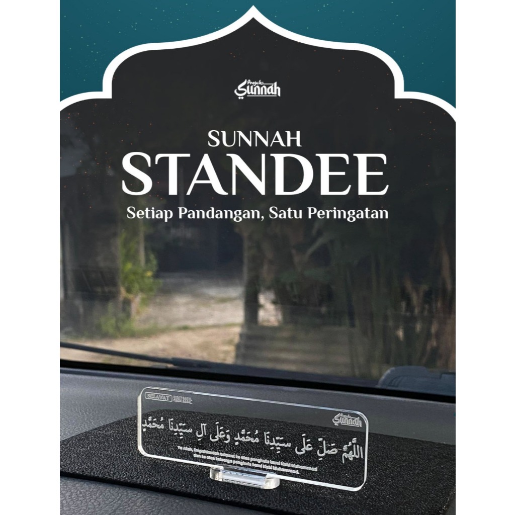 SUNNAH STANDEE - Small reminder untuk mengingatkan kita agar selalu berzikir. Juga sesuai untuk dijadikan hadiah