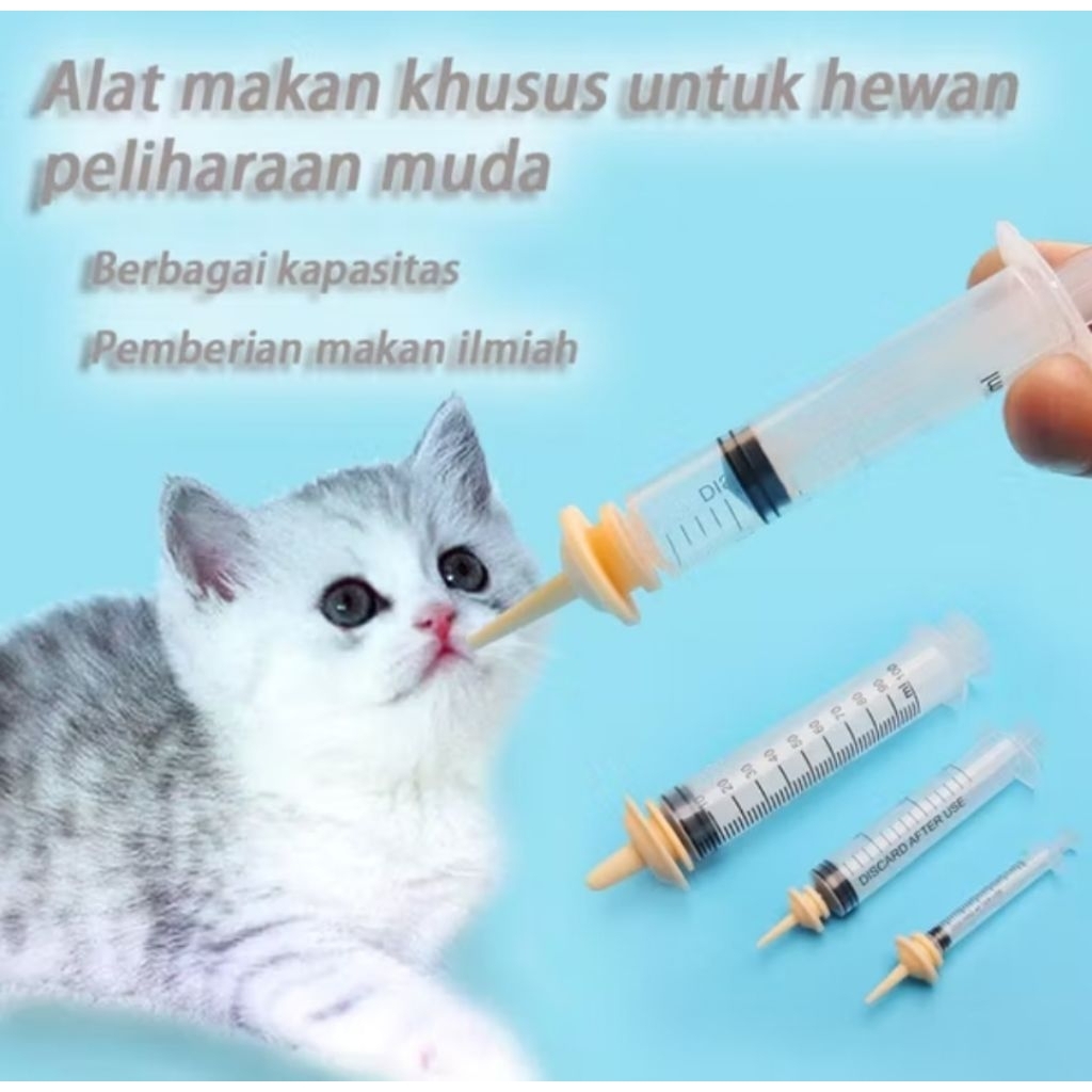 Milk FeedKitten Syringe Nursing Newborn Cat Pet Feeding Tool Feeder Picagari Botol Susu Anak Kucing Anjing