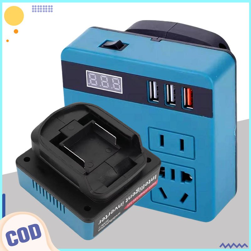 Portable Power Inverter 21v to 220v MT Battery 20V Lithium Battery DC 18V To 220V for Outdoor Converter Adapter Type-C