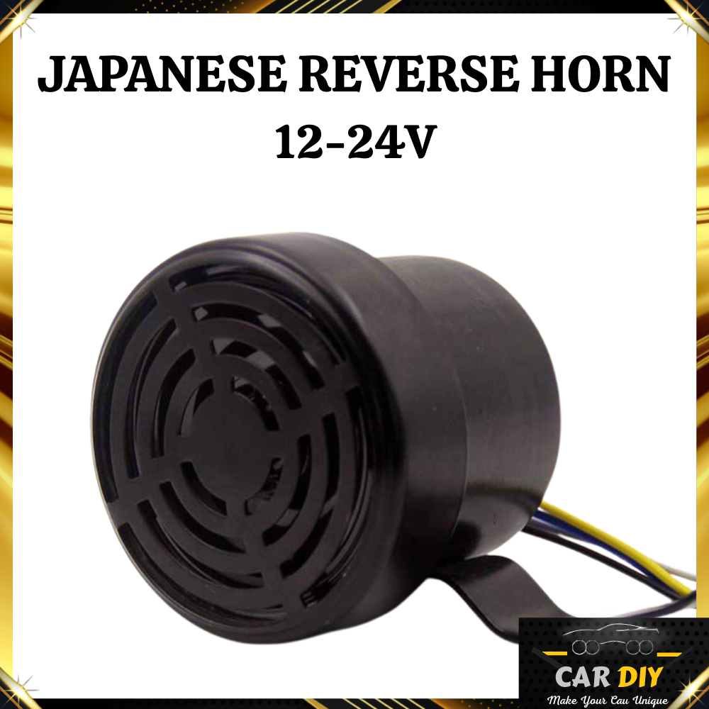 CAR DIY Car Reverse Horn 12v 24v Horn Reverse Japan 4 Sound Horn Gostan Kereta 12v 24v Jepun 4 Jenis Bunyi