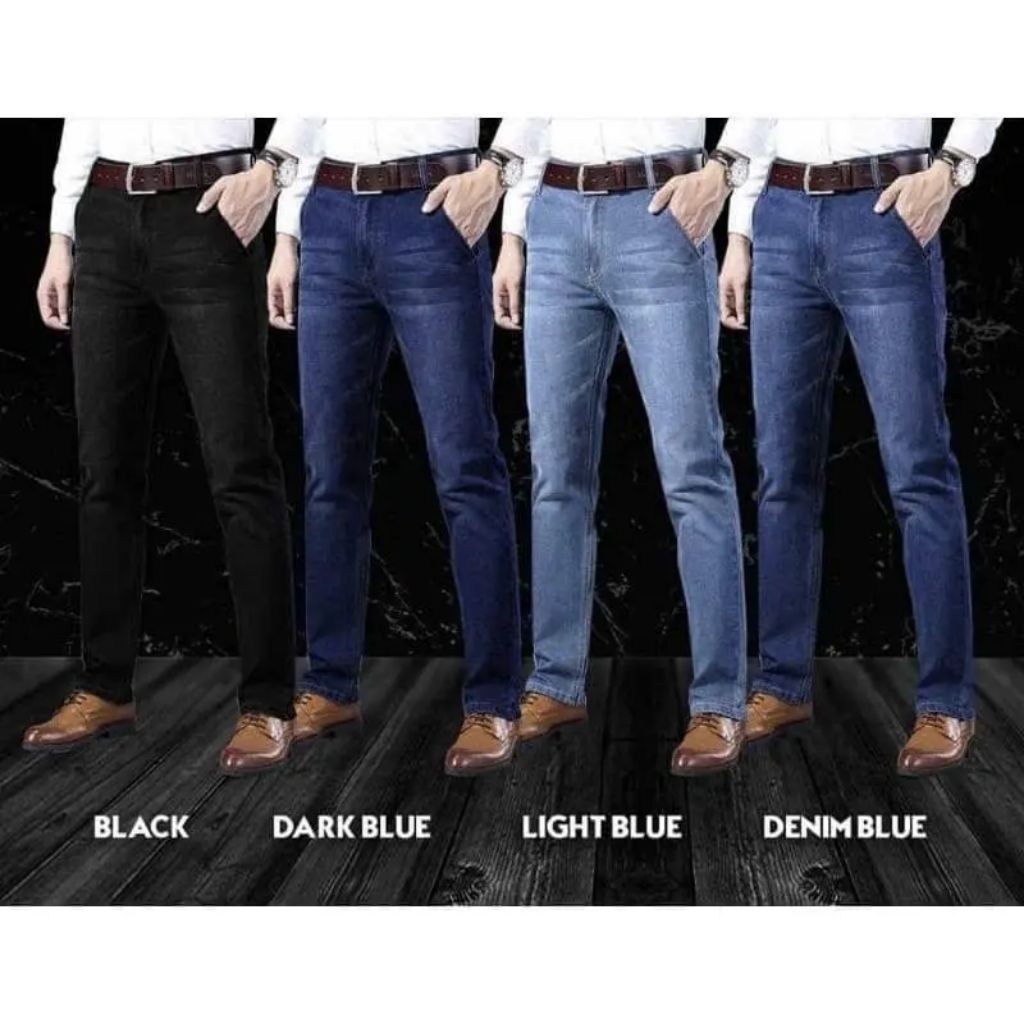 (Ready stock) Seluar jeans Lelaki slim fit kain getah size available (28-40)