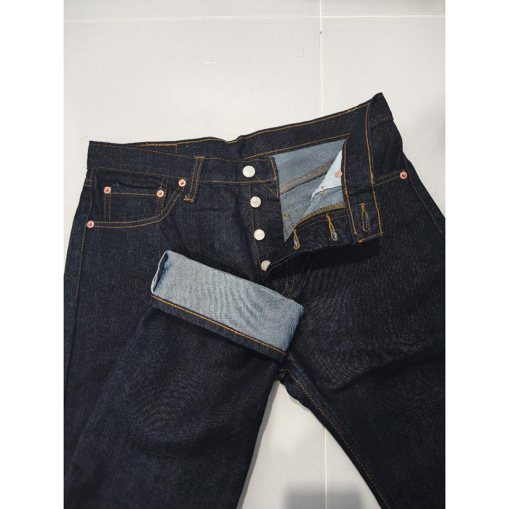 Seluar Kepala Kain Butang / Jeans Selvedge Button Fly Straightcut