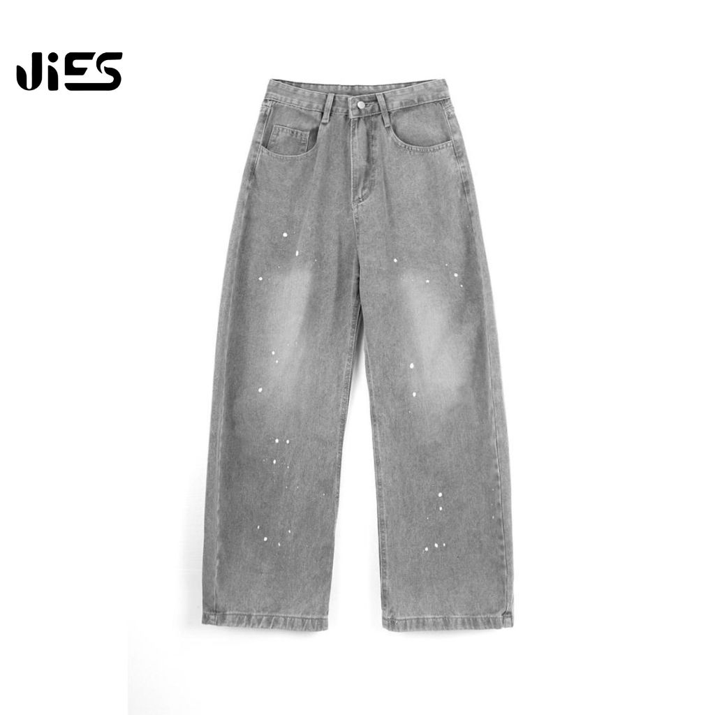 Jies Korean Style Wide Leg Baggy Jeans D0707
