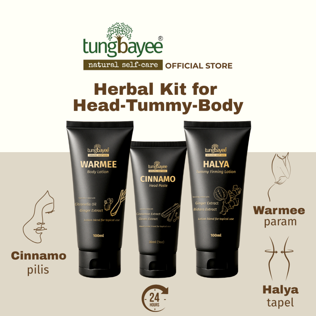 Tungbayee Body Reset Set Pilis Param Tapel Set Pantang Set Herba Penjagaan Badan Kepala Perut Badan