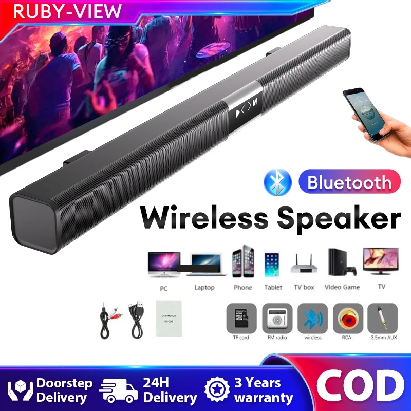 RUBY Speaker Bluetooth Sound Bar Speaker TV Subwoofer 3D Effect Soundbar Dolby Atmos Wireless