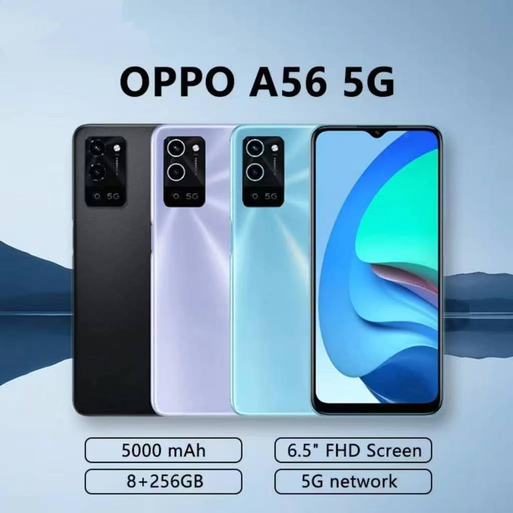 HP OPPO A56 8+256 5G 6.5-inci skrin penuh 5000mAh bateri 8+13MP dwi kamera Waranti 1 minggu