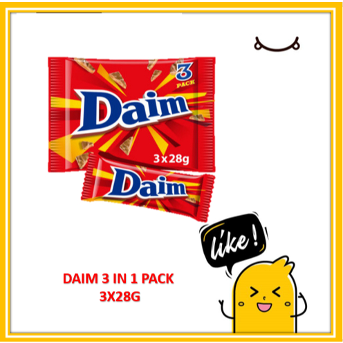 Daim Milk Chocolate Bar 3 Pack Multipack
