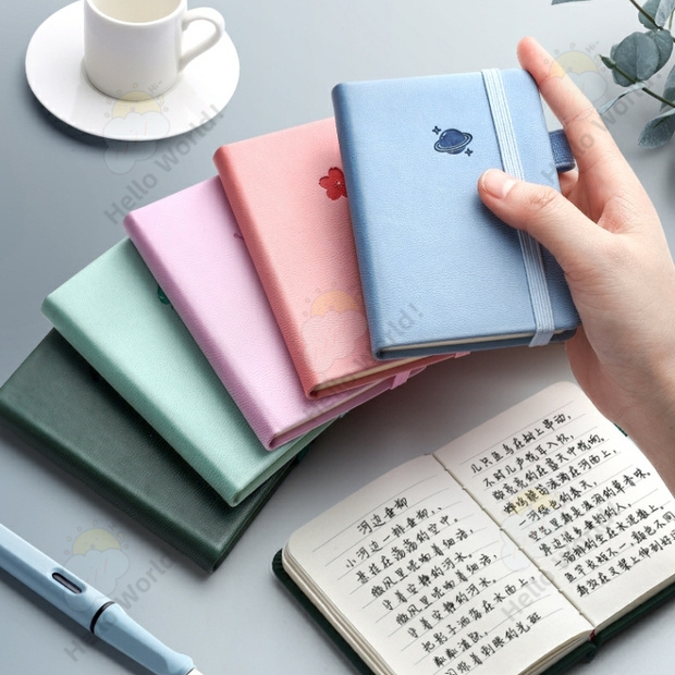 A6/A7 Buku Nota Kecil/Mini Notebook Portable Pocket Notepad PU Leather Cover Journal Diary Planner