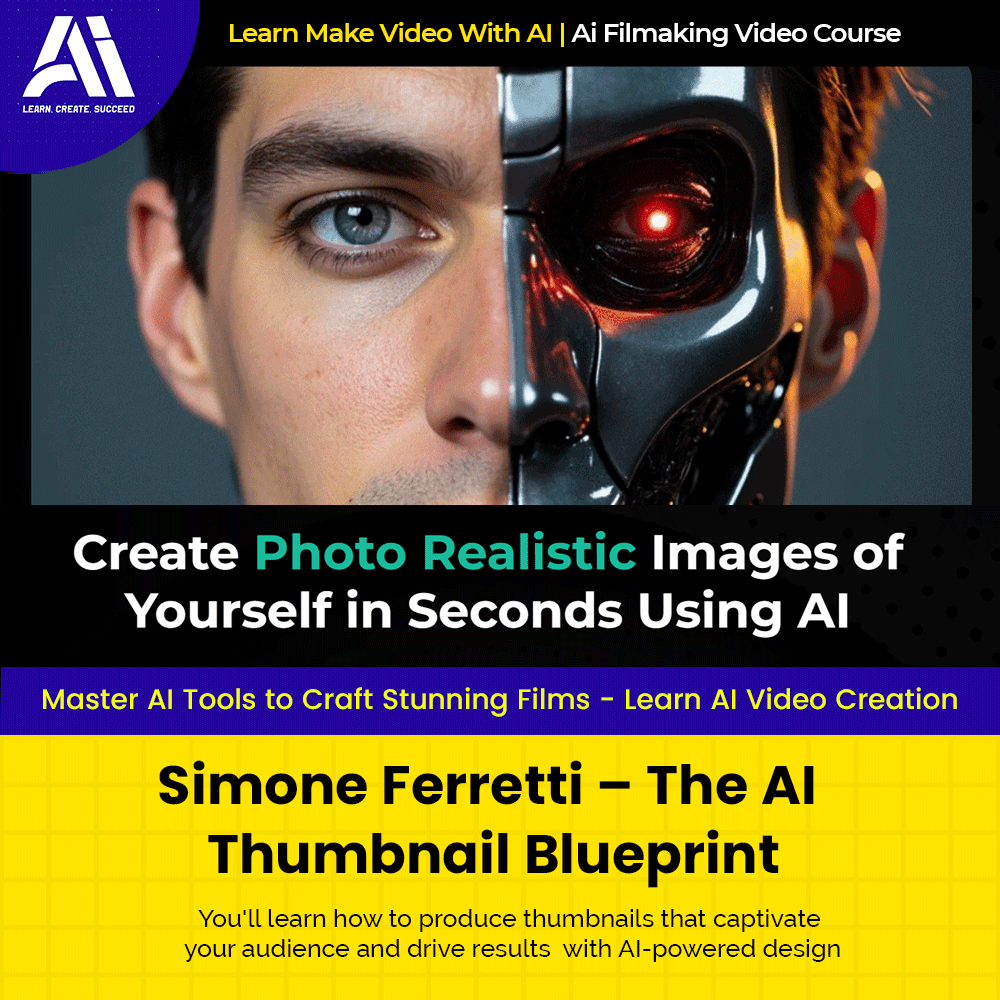 Video Course - Simone Ferretti – The AI Thumbnail Blueprint |  Ai Make Video | Make Video With AI
