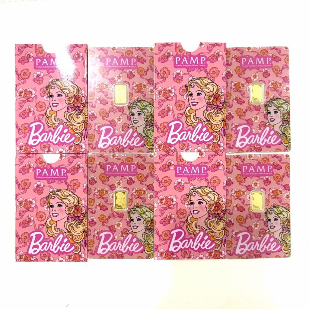 🔥PAMP BARBIE 1 gram 999.9 Goldbar LIMITED EDITION