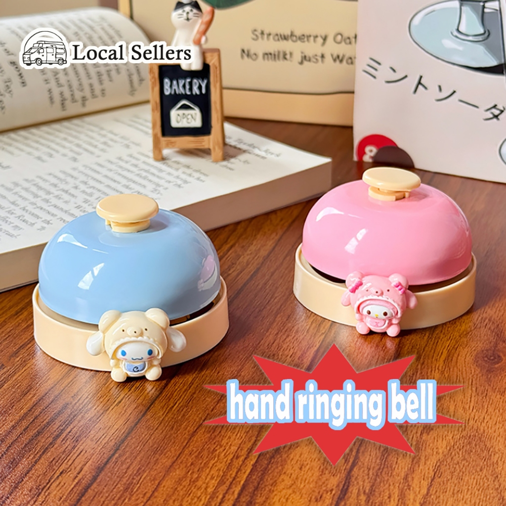 【Hot sale】Metal answering bell, grab microphone, pet call bell, hand-pressed service bell 叫餐铃