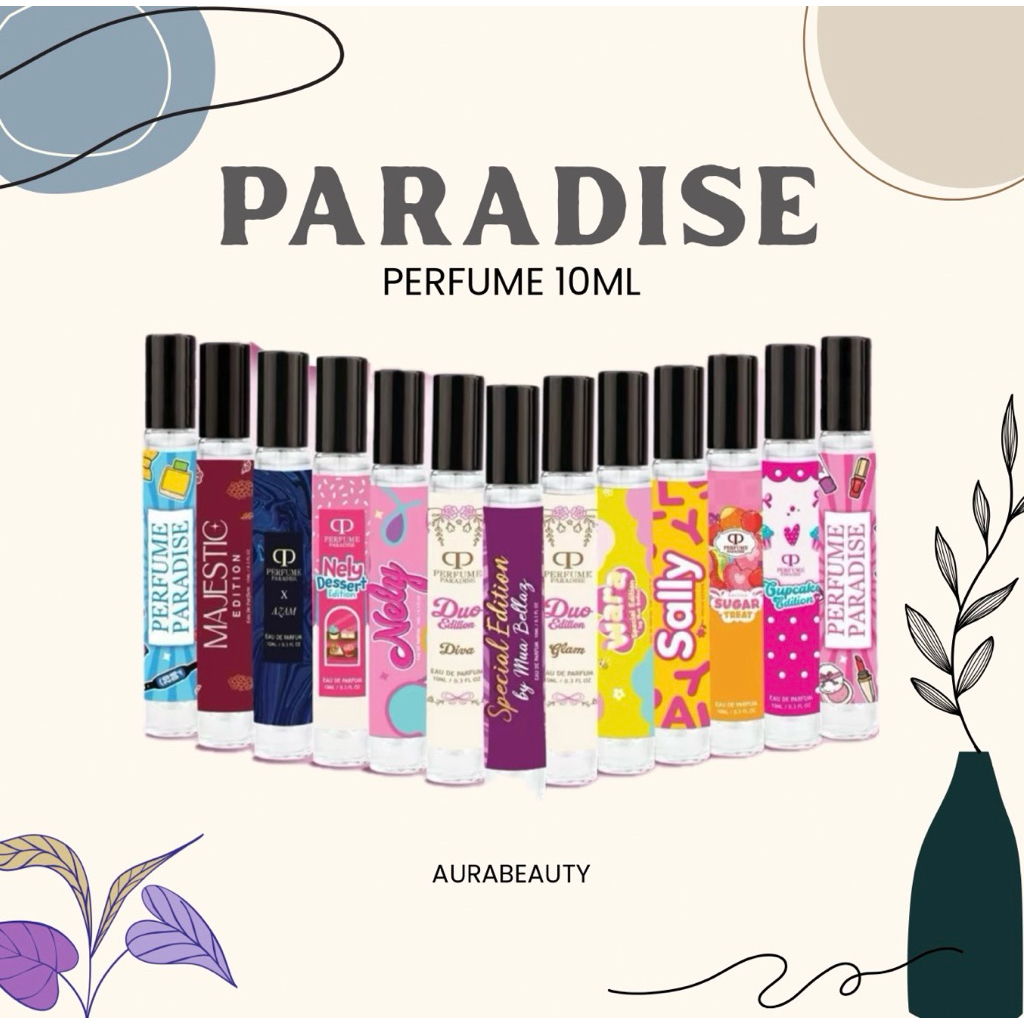 PERFUME PARADISE EXCLUSIVE 10ML NELLY DESSER EDITION X AZAM | CUPCAKE EDITION | MAJESTIC EDITION