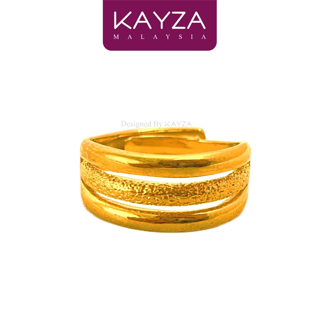 403R (4.0g) KAYZA Forever Three Ring Handcrafted Designs in Vietnamese Emas