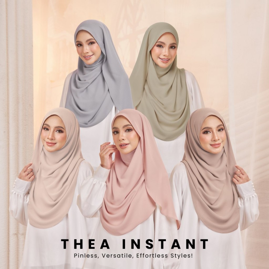 Mootiara - Thea Plain  Instant Shawl Flowy