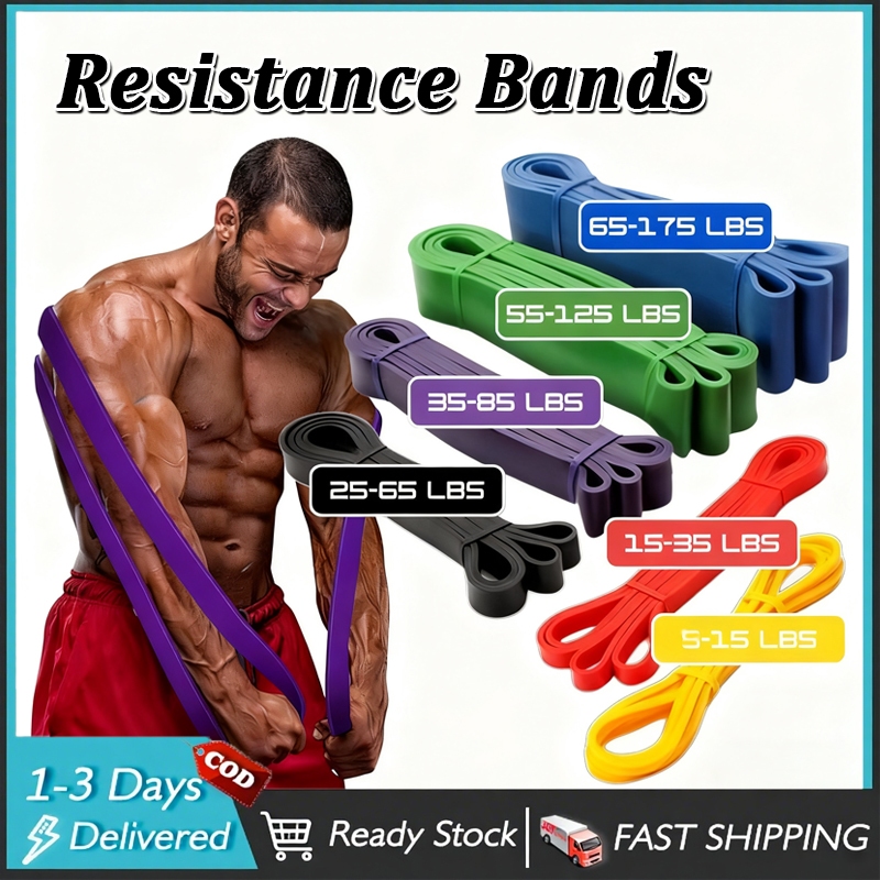 Gym Natural latex Resistance Band Elastic Band Exercise Band Fitness Exercise Yoga Band Pull Up Bands Band