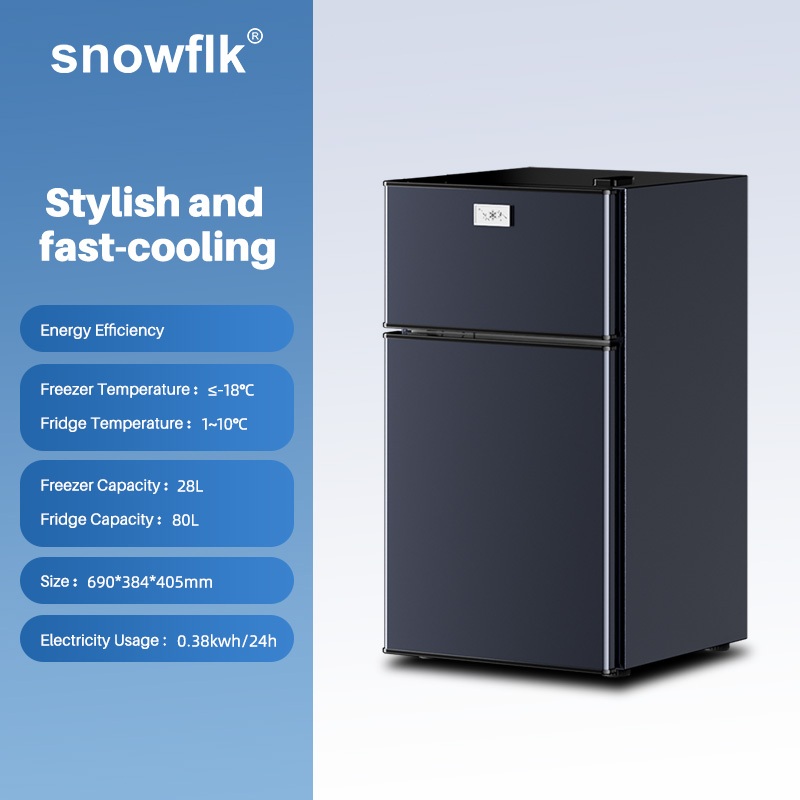 Snowflk 2-door refrigerator Energy Mini Mute freezer