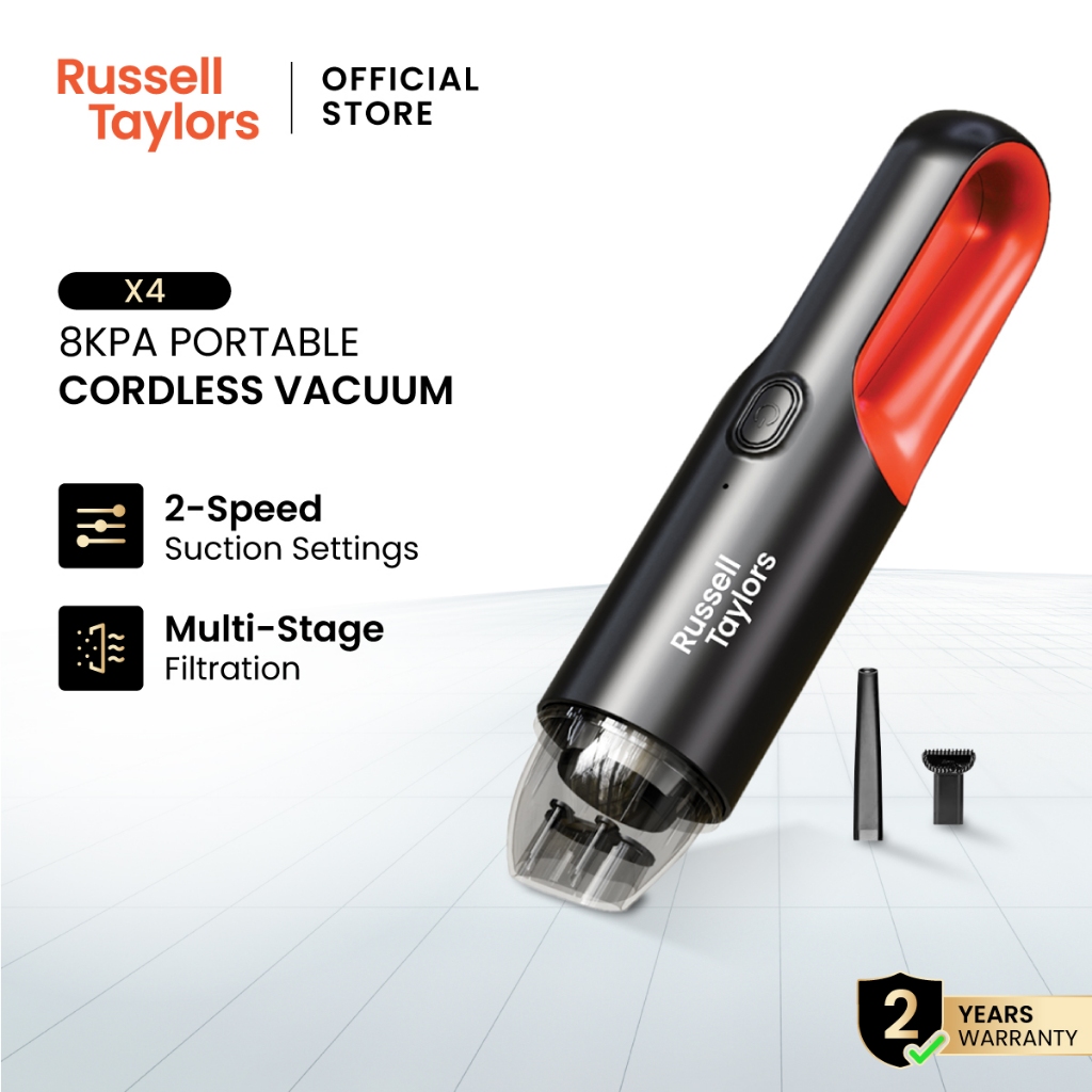 Russell Taylors Portable Vacuum Cleaner Vakum Kereta Cordless Car Vacuum 8000Pa X4