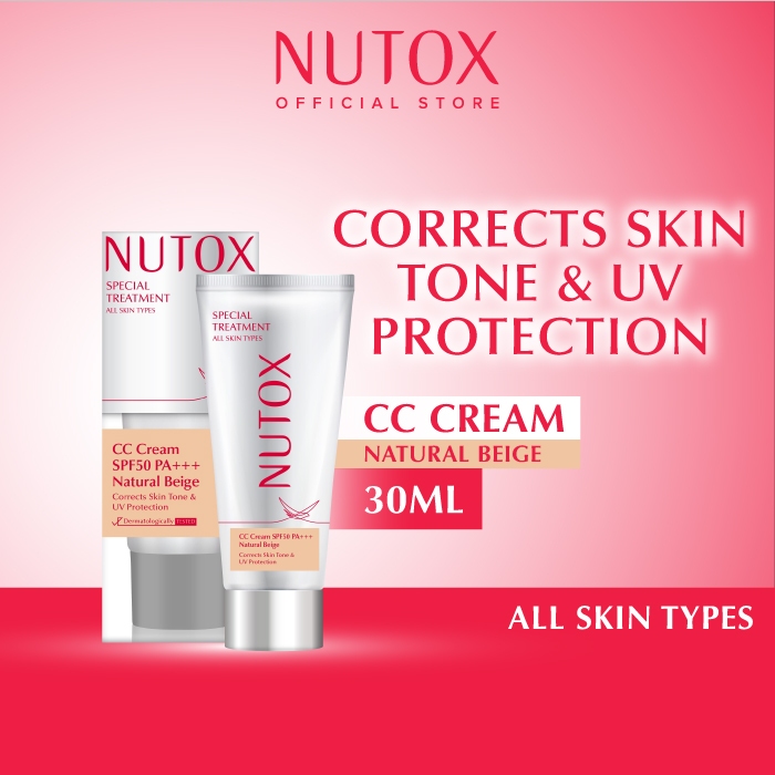 [Made In Korea] Nutox Special Treatment Cc Cream Spf50 Pa+++ Natural Beige 30ml (All Skin Types)