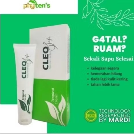 CLEO SAFE-Tropical Cream Natural Herbal by MARDI-UPM