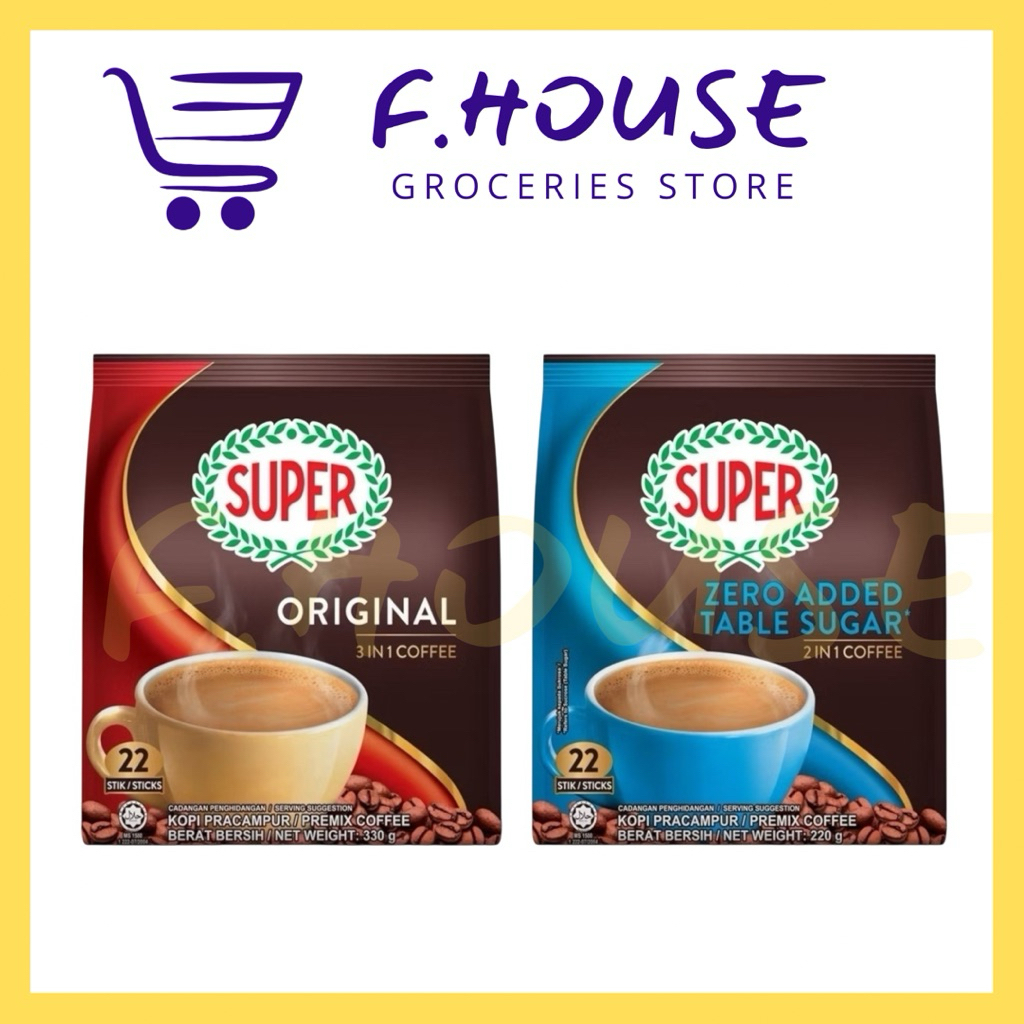 SUPER Original 3in1 Coffee / Zero Sugar 2 In 1 (22’s x 10g / 15g)