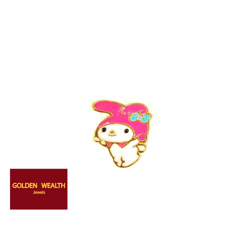 👍916 Gold Melody Charms/  Loket Emas 916