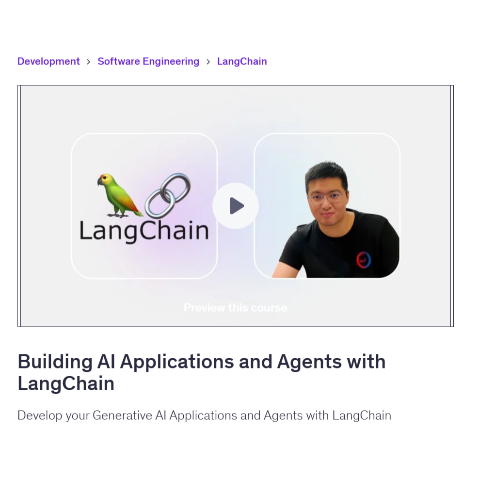AI Engineer Video Course-Becoming an AI Engineer with LangChain | Learn AI Engineer Video Lessons