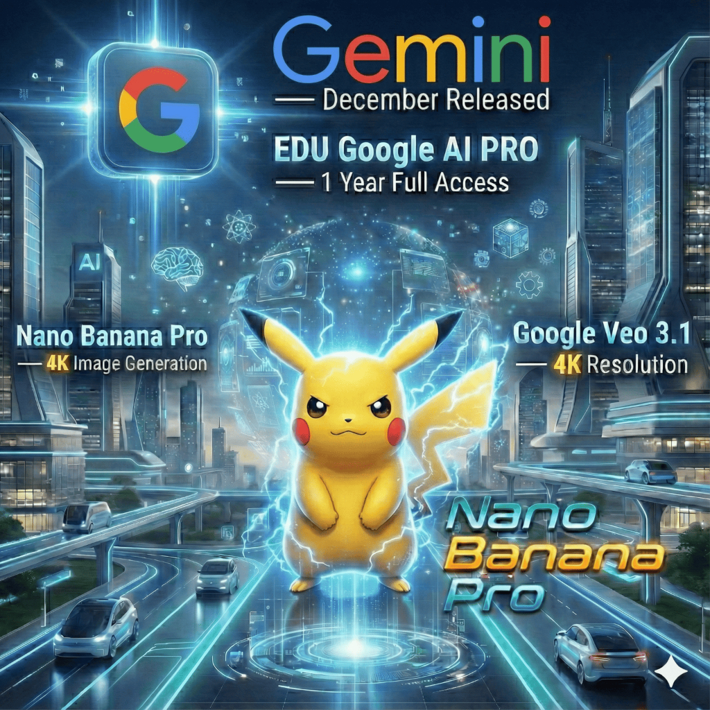 Gemini AI PRO | Google student verification | Nano Banana Pro | Veo 3.1