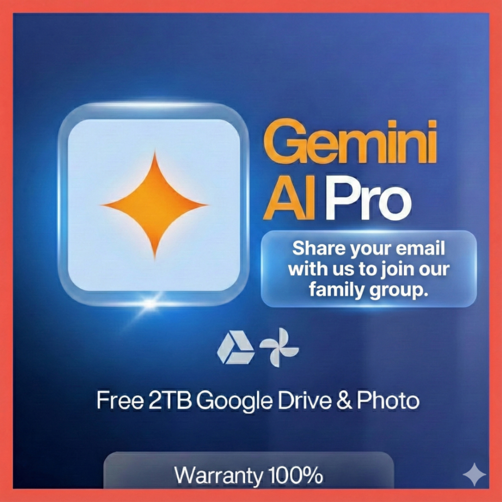 Gemini AI Pro | Google Drive 2TB | Shared / Private Drive / Private New Account