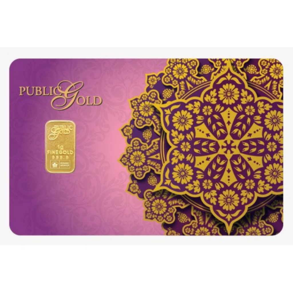 PUBLIC GOLD Bullion Bar 1g (Au 999.9) - Purple Batik 💜