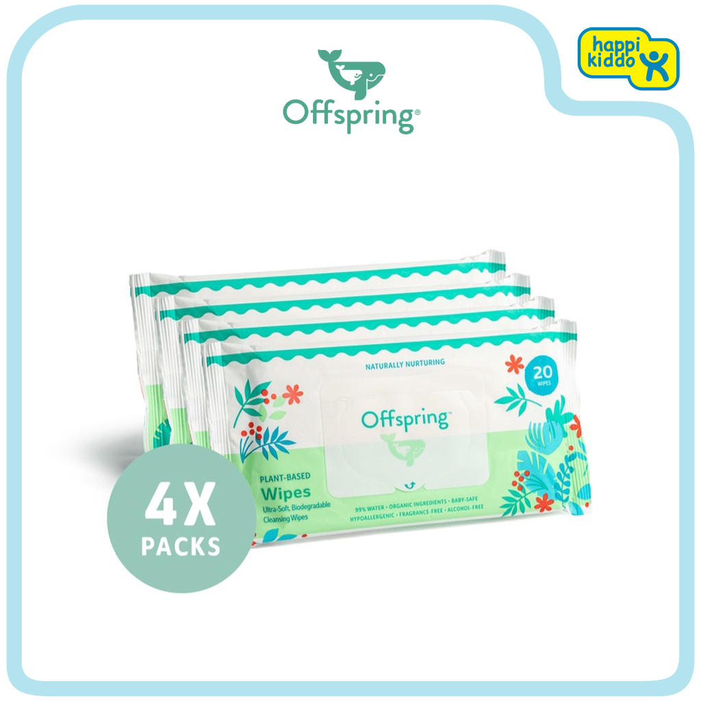 Offspring Wipes 4 X 80's Wipes