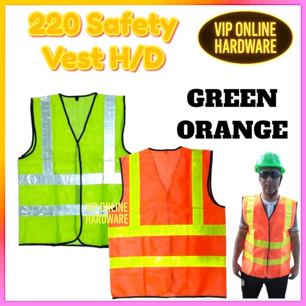 220/230 Safety Vest H/D Security guard High Reflective Vest Fabric Multi Pockets With Zipper Vest
