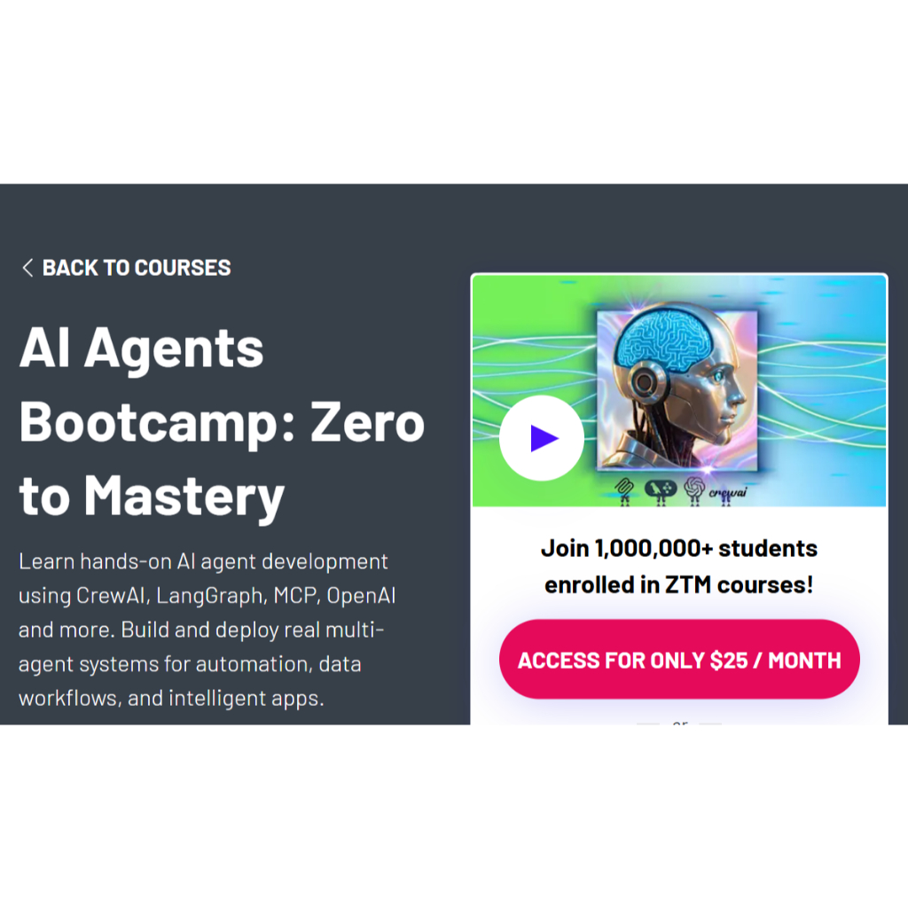 [Ai Video Course]- ZerotoMastery - AI Agents Bootcamp: Zero to Mastery | Learn Ai LLM Video Lessons