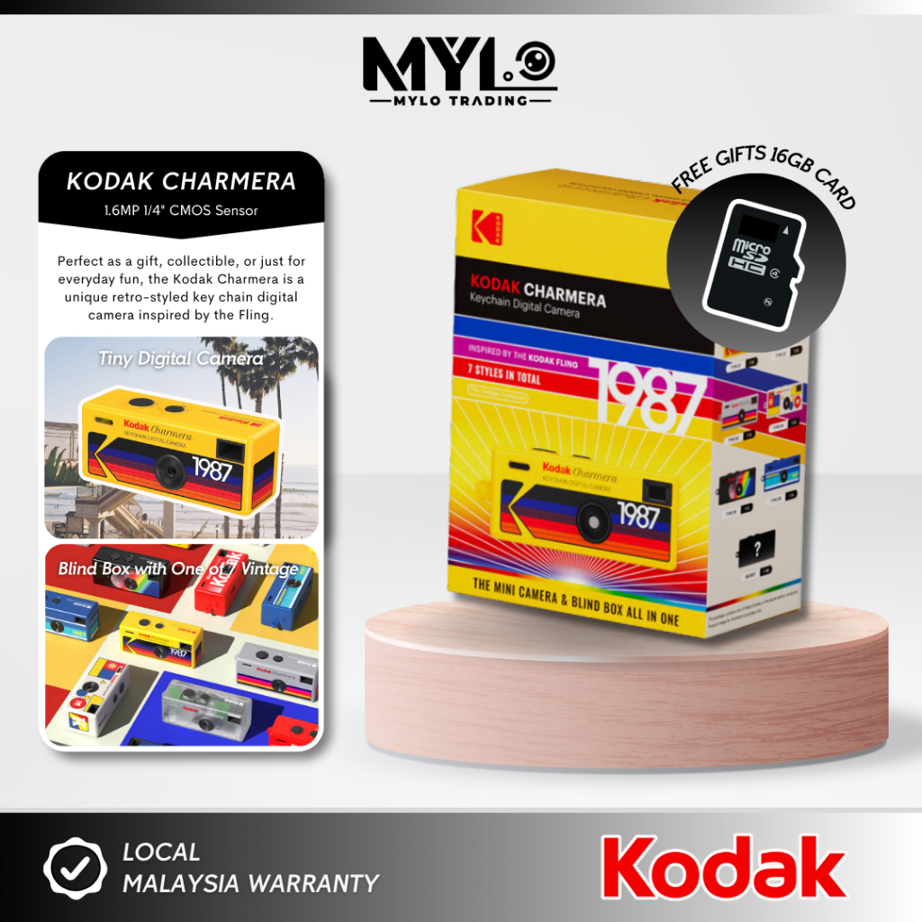 (READY STOCK) - Kodak Charmera Key Chain Digital Camera - Random Style Blind Box