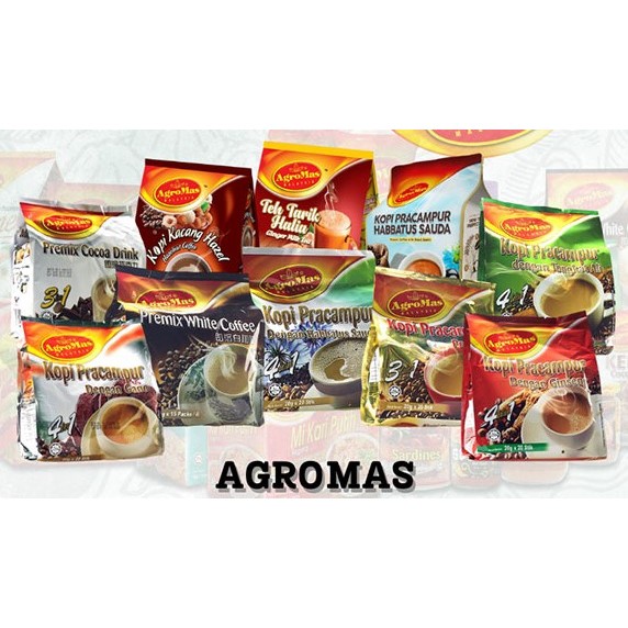 KOPI AGROMAS / HABBATUS SAUDA / ANGGEREK / KACANG HAZEL / PUTIH / TONGKAT ALI / PREMIUM / GANO