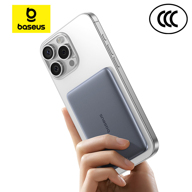 【CCC Certified】Baseus PicoGo Ultra-Slim 3C 5000mAh 20W/10000mah 27W Magnetic Power Bank Card-Sized