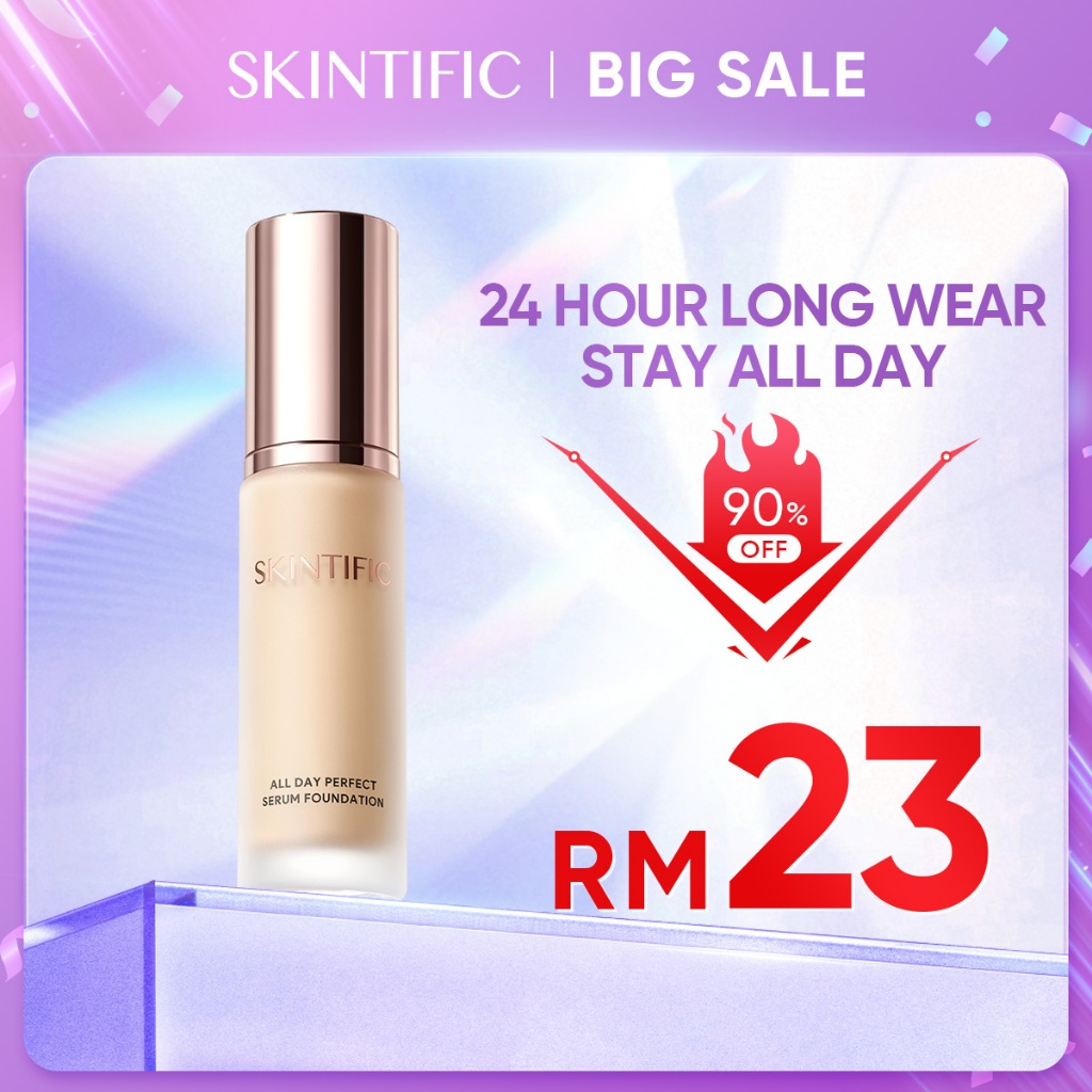 SKINTIFIC All Day Perfect Serum Foundation Full Coverage 24 Hour Long Wear Soft Matte Finish Cushion Concealer Cream