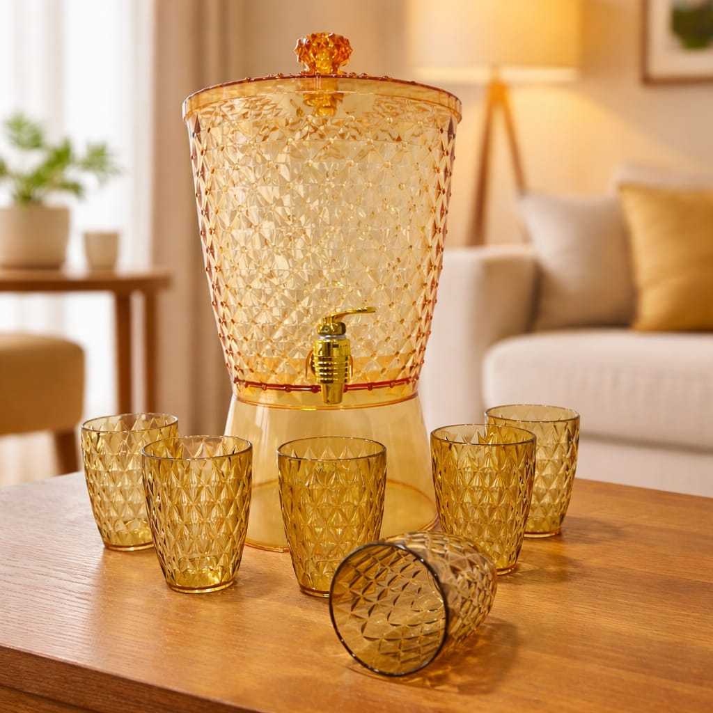 {EDISI TERHAD- Exclusive By MLT}  Balang Air Kristal Crystal Water Dispenser 7.6 L Gold Edition