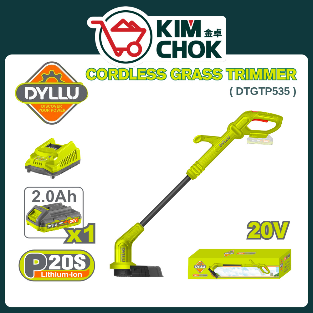 DYLLU 20V Cordless Grass Trimmer 12 Inch ( DTGTP535 ) Mesin Potong Rumput