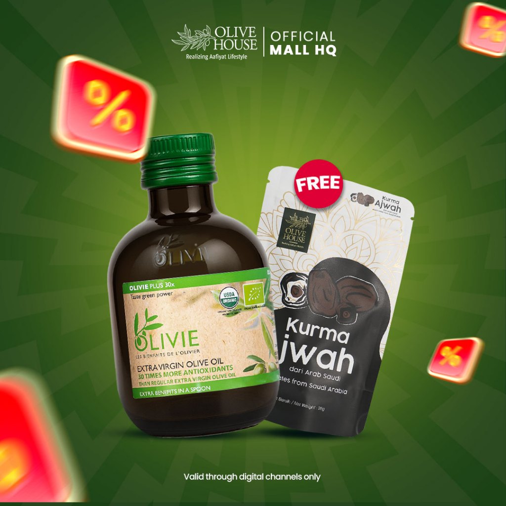 [PAYDAY SPECIAL] Olive House - Minyak Zaitun Organik Olivie Plus 30X (250ml)