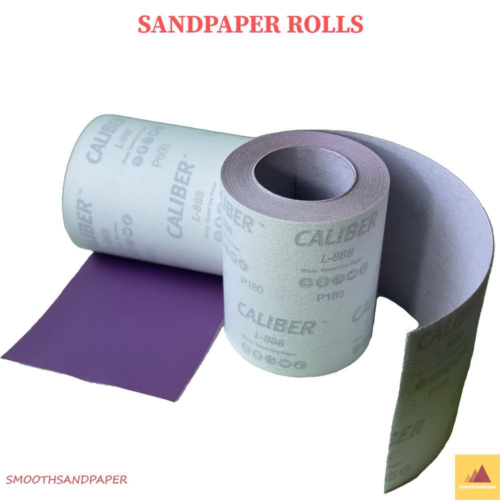 Velcro HOOK&LOOP Sandpaper Roll Ceramic Aluminium Oxide (Purple) Kertas Pasir (Ungu) 130mmX1Meter 植绒砂纸卷陶瓷磨料