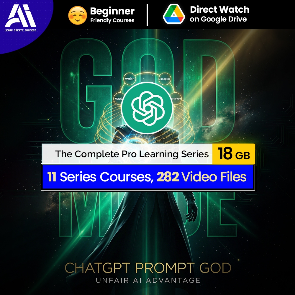 282 Video Course Bundle - 11 Series Chatgpt Prompt Courses | Learn AI Prompt | Chatgpt Prompt | Learn Chatgpt