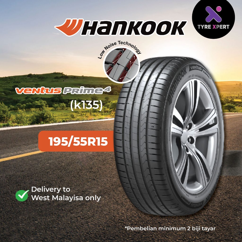 Hankook Ventus Prime 4 (k135) 195/55R15 Tyre Tayar Tire