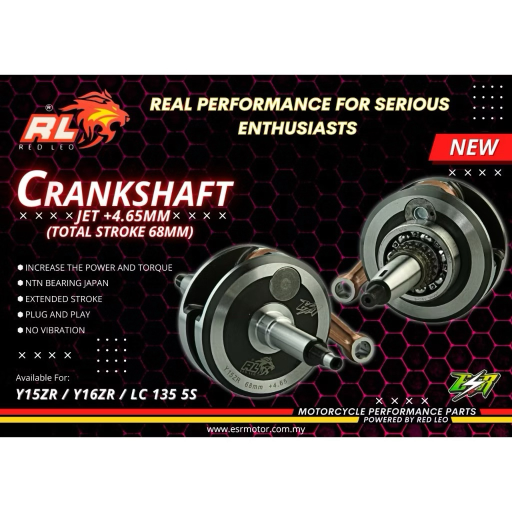 RED LEO ESR MOTOR RACING CRANKSHAFT JET 2.15MM JET3.15MM JET4.65MM