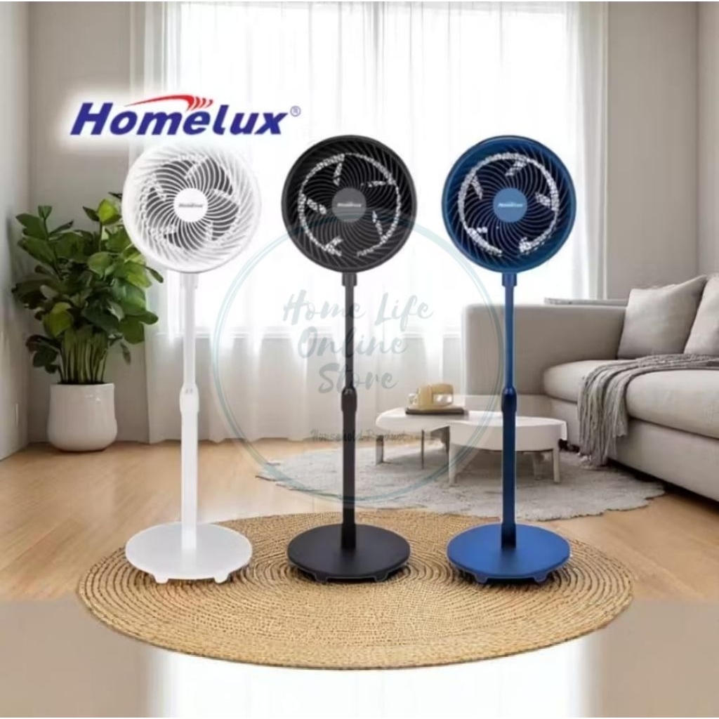 🍀 Homelux Powerful 2-In-1 Stand Fan 8" / 12" Adjustable Satnd Fan Table Fan Living Fan Kipas Meja 90W  风扇