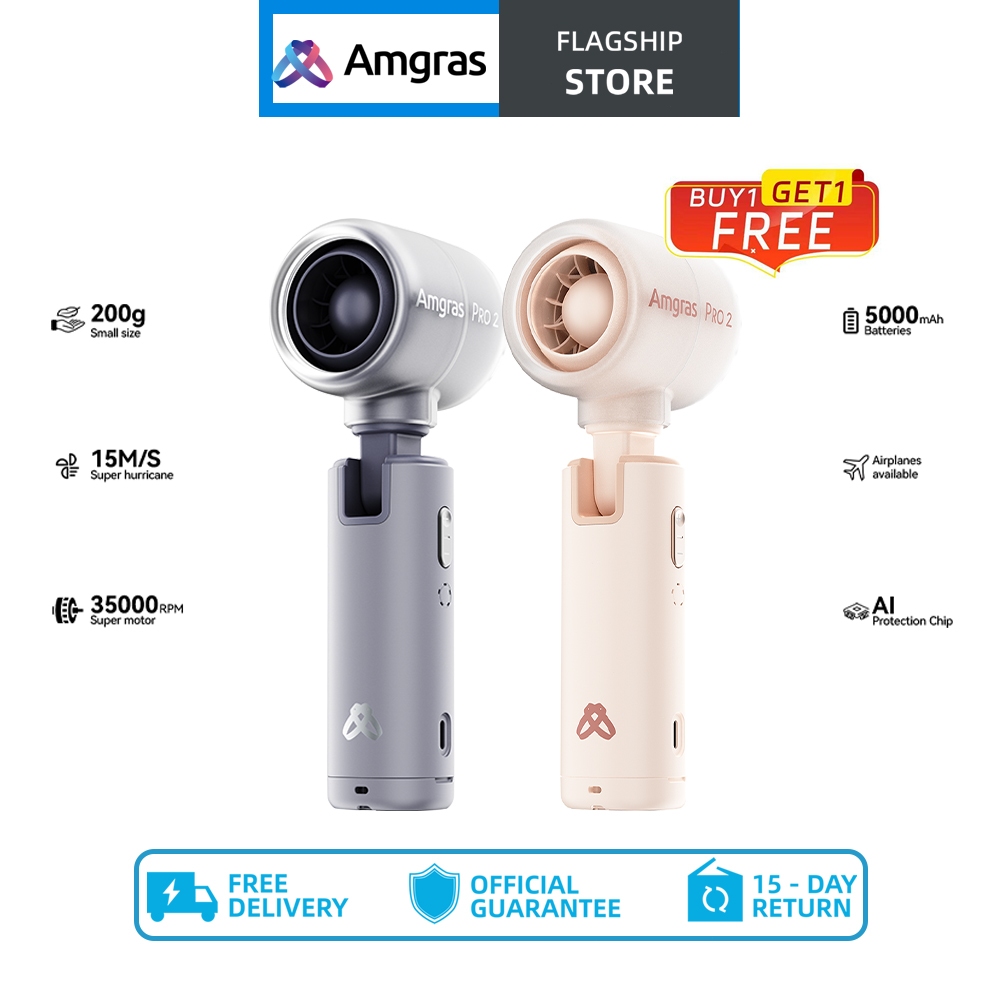 BUY 1 FREE1 Amgras MetaHeld Fan Pro2 handheld hanging umbrella fan portable foldable mini turbo fan