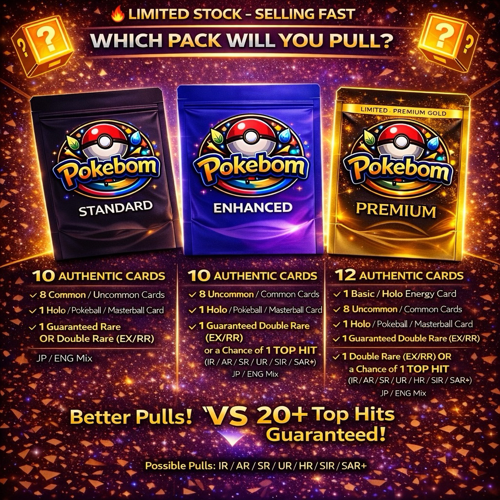 Original Pokemon Card Guaranteed Hit Mystery Packs Tcg 100% Guaranteed Hits Sure Hits! 100% original Pokemon Cards